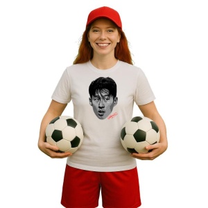 Tricou Dama cu fotbalistul Son Heung-min-Tottenham Hotspur din bumbac 100% - Img 11