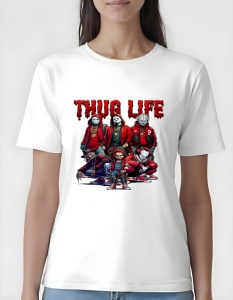 Tricou dama - Horror ThugLife