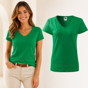 Tricou Damă Malfini Dream 128 cu Guler V – Slim Fit, 95% Bumbac, 14 Culori, XS-3XL - Img 17