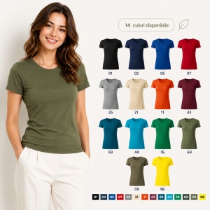 Tricou damă Malfini Gulf 824, 100% bumbac organic, croială cambrată, XS–2XL, 14 culori