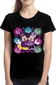 Tricou dama - NEON MICKEY & MINNIE - tricou, dama