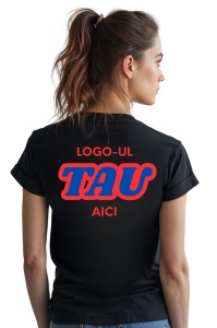 Tricou dama personalizat cu logo-ul companiei - Spate