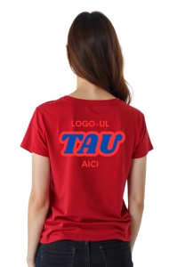 Tricou dama personalizat cu logo-ul companiei - Spate