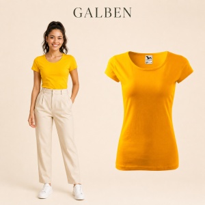 Tricou Damă Simplu cu Guler Rotund, Bumbac 100% – 30 Culori, XS–3XL - Img 39