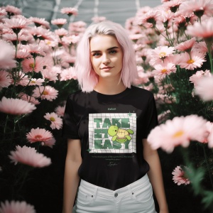 Tricou dama Streetwear - Take It Easy - din bumbac, personalizat - Cadou - Img 3