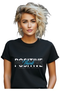 Tricou dama - Think Positive