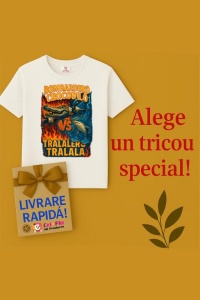 Tricou Dama Tralalero TraLaLa cu Bombardiro Crocodilo VS Tralalero Tralala Italian Brainrot (1) - Img 8