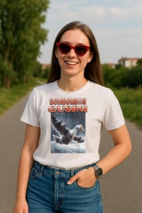 Tricou Dama Tralalero TraLaLa cu Bombombini Gusini Funny Italian Brainrot Meme Graphic (1) - Img 3