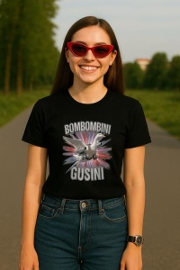 Tricou Dama Tralalero TraLaLa cu Bombombini Gusini Funny Italian Brainrot Meme Bootleg - Img 4
