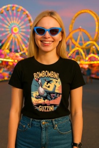 Tricou Dama Tralalero TraLaLa cu Bombombini Guzzini Funny Italian Brainrot Meme Humor Gen Z