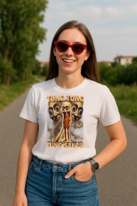 Tricou Dama Tralalero TraLaLa cu Brainrot Humor Gen Z (1) - Img 3