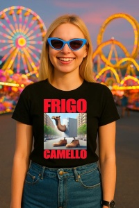 Tricou Dama Tralalero TraLaLa cu Frigo Camello Italian Brainrot Meme - Img 3