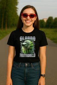 Tricou Dama Tralalero TraLaLa cu Glorbo Fruttodrillo - Img 5