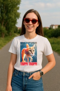 Tricou Dama Tralalero TraLaLa cu Trippi Troppi Italian Brainrot Meme