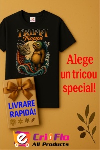 Tricou Dama Tralalero TraLaLa cu Trippi Troppi Italian Brainrot Meme cat fish or Bear fish - Img 8