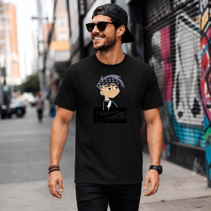 Tricou Danny Phantom Stil Anime Urban Logo Negru Street Design, din bumbac 100%, tricou negru, Copii | Dama | Barbat - Img 5