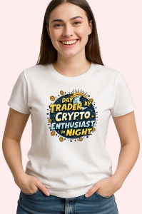 Tricou day trader by crypto night enthusiast, trader ziua pasionat crypto noaptea, Copii | Dama | Barbat - Img 4