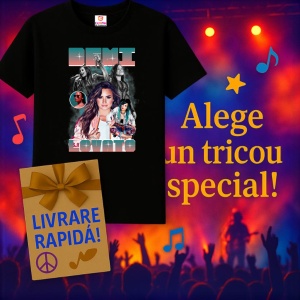 Tricou Demi Lovato - Portrait Style, muzica Hip-Hop / Emo Rap, Dama | Barbat | Copii, Culoare Negru - Img 7