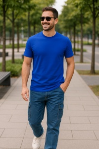 Tricou din bumbac bărbați Classic New 132 - Img 7