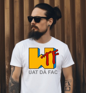 Tricou din bumbac, personalizat haios pentru barbati Wat da fac - Cadou
