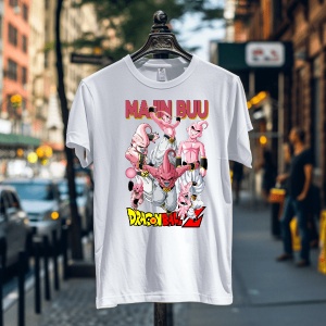 Tricou din bumbac, personalizat haios pentru copii cu Majin Buu Dragon Ball Z - cadou - Img 5