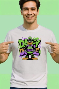 Tricou Donald dope style cu lant si pantaloni largi Copii | Dama | Barbat Barbat - Img 2