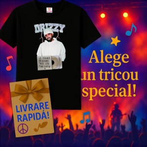 Tricou Drake Party Vibes, muzica POP, Dama | Barbat | Copii, Culoare Negru - Img 11