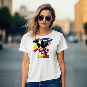Tricou Dtagon Ball Fire Force Tricou Alb - Copii | Dama | Barbat - Img 8