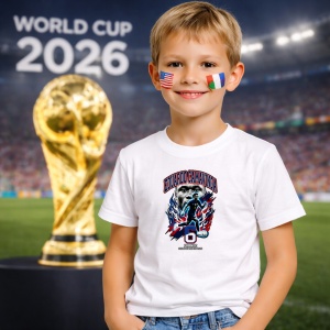Tricou Eduardo Camavinga France World Cup Fifa 2026 V2, din bumbac 100%, tricou alb, Copii | Dama | Barbat - Img 5