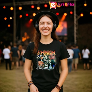 Tricou Eminem colaj personaje, muzica Indie Pop, Dama | Barbat | Copii, Culoare Negru - Img 4