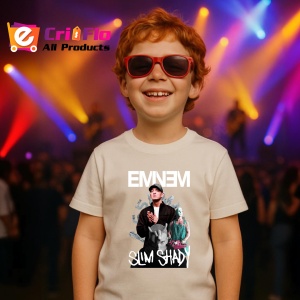 Tricou Eminem SLIM SHADY minimal, muzica Pop, Dama | Barbat | Copii - Img 9