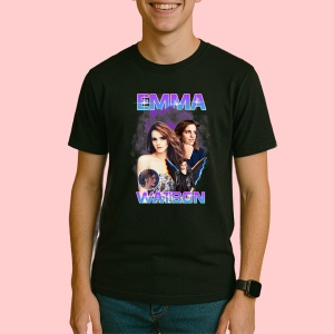 Tricou Emma Watson - Movie Style, muzica Rap, Dama | Barbat | Copii, Culoare Negru - Img 3