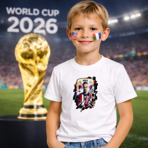 Tricou Erling Haaland Norway World Cup Fifa 2026 V2, din bumbac 100%, tricou alb, Copii | Dama | Barbat - Img 5
