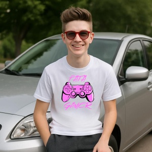 Tricou Fata gamer - Copii | Dama | Barbat - Img 8