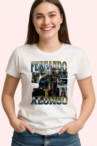 Tricou Fernando Alonso Montaj Curse Formula 1, Copii | Dama | Barbat - Img 4