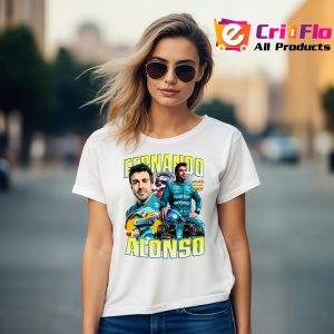 Tricou Fernando Alonso Poster Colaj Echipa Aston Martin Formula 1, Copii | Dama | Barbat - Img 9