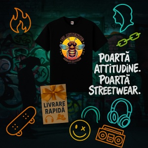 Tricou Fii autentic, fiecare om e unic Negru, Copii | Dama | Barbat - Img 5