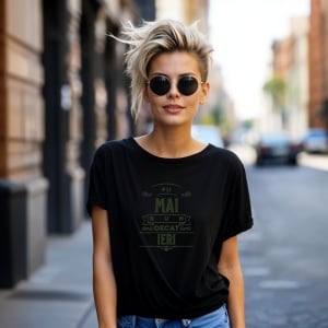 Tricou Fii mai bun decat ieri Negru, Copii | Dama | Barbat - Img 12