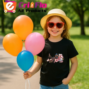 Tricou Fluture portocaliu pe flori de primavara stil delicat Copii | Dama | Barbat Barbat - Img 19