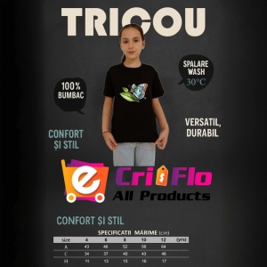 Tricou Fluture turcoaz si maro pe frunze stil botanic realist Copii | Dama | Barbat Barbat - Img 22