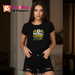 Tricou Football Legend Design Minge Stilizat V1, din bumbac 100%, tricou negru Copii | Dama | Barbat - Img 7