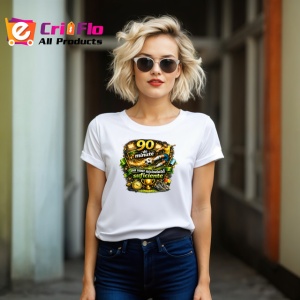 Tricou Fotbal 90 Minute Emotii Fotbalist V1, din bumbac 100% , tricou alb pentru Copii | Dama | Barbat - Img 8