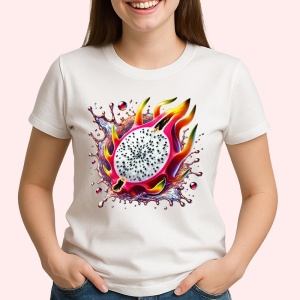 Tricou Fruct dragon si explozie tropicala, Fructe, Copii | Dama - Img 2