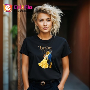 Tricou Frumoasa si bestia poveste clasica de dragoste animata Disney, Copii | Dama | Barbat , tricou negru - Img 8