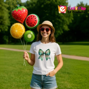 Tricou Fundita verde menta cu imprimeu leopard si accente aurii Copii | Dama | Barbat Barbat - Img 12