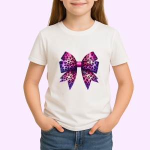 Tricou Fundita violet si roz cu imprimeu leopard stil cool edgy Copii | Dama | Barbat Barbat - Img 4
