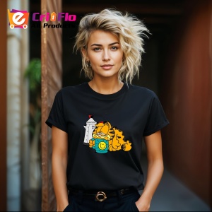 Tricou Garfield Coffee Funny, din bumbac 100%, tricou negru, Dama | Barbat - Img 6