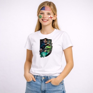 Tricou Gianluigi Donnarumma Italy World Cup Fifa 2026 V9, din bumbac 100%, tricou alb, Copii | Dama | Barbat - Img 3