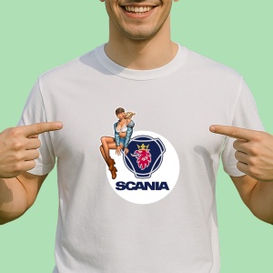 Tricou Girl Cu Logo Scania | Unisex Dama si Barbat
