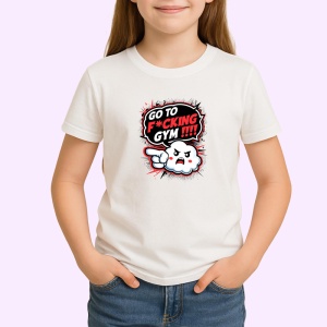 Tricou Go To Fcking Gym Personaj Nervos, Copii | Dama | Barbat - Img 2